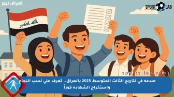 صدمة في نتائج الثالث المتوسط 2025 بالعراق.. تعرف على نسب النجاح واستخراج الشهادة فوراً